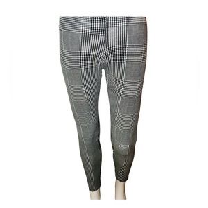 Mix & Co. Leggings Black And White Houndstooth Pattern Size Medium